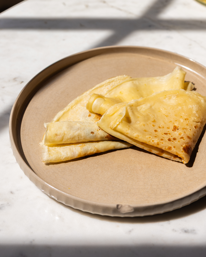 Crêpes with no added sugar