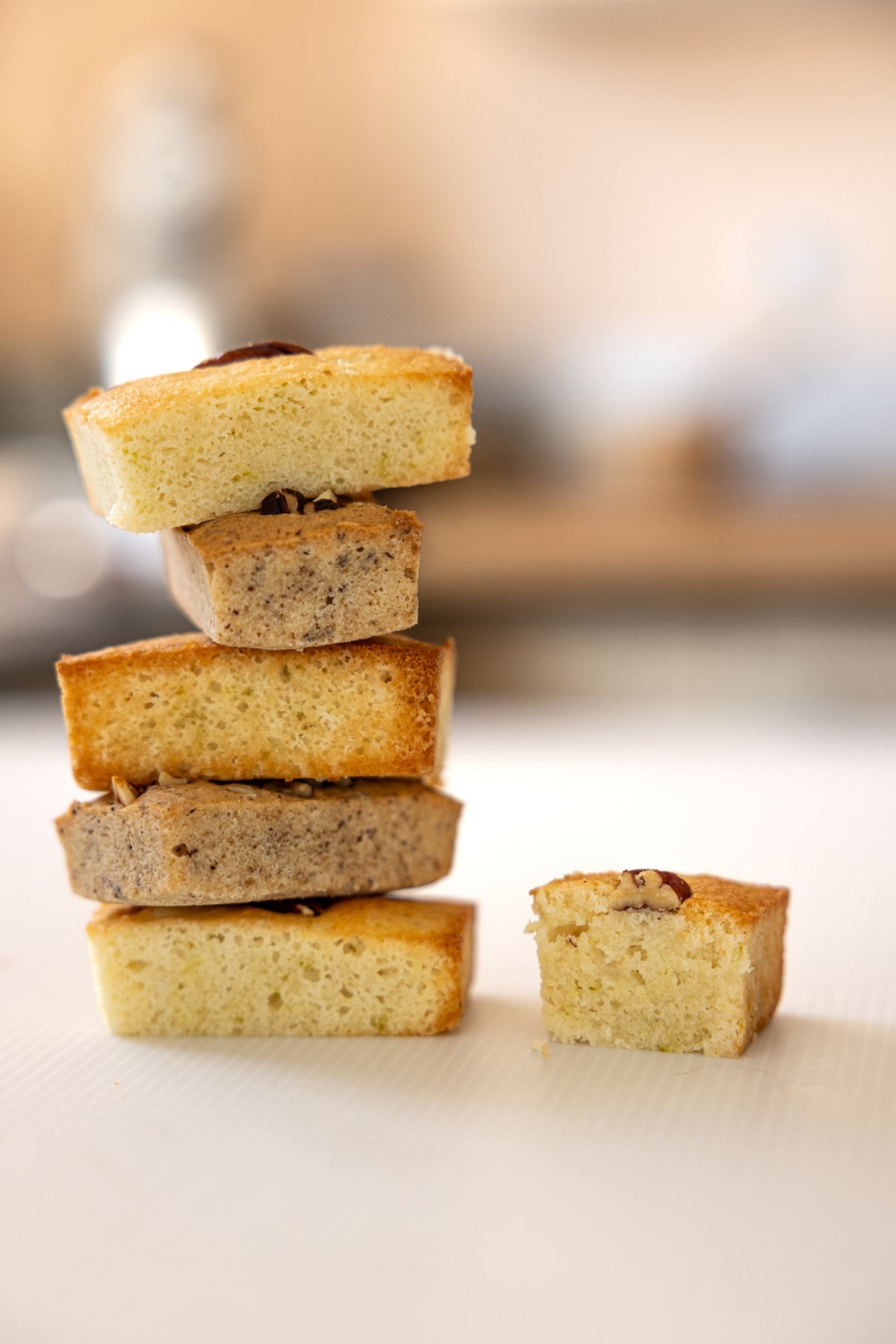 Hazelnut financiers with no added sugar