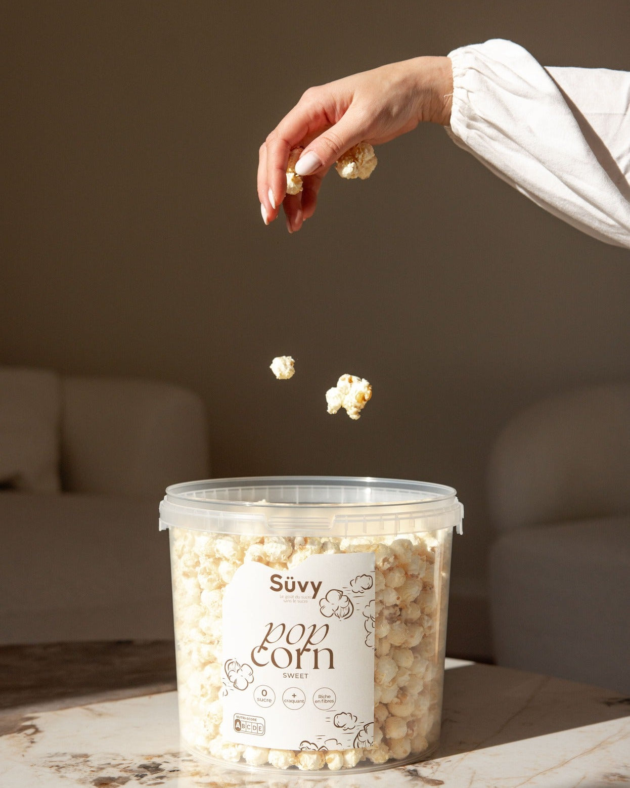 Pop-corn caramel sans sucre